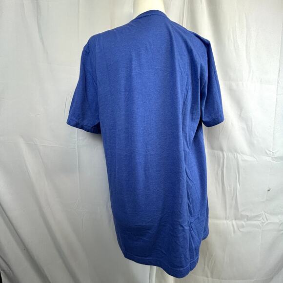 BRONCOS in silver glitter on blue t-shirt women's xl no tags short-sleeve - Picture 2 of 7